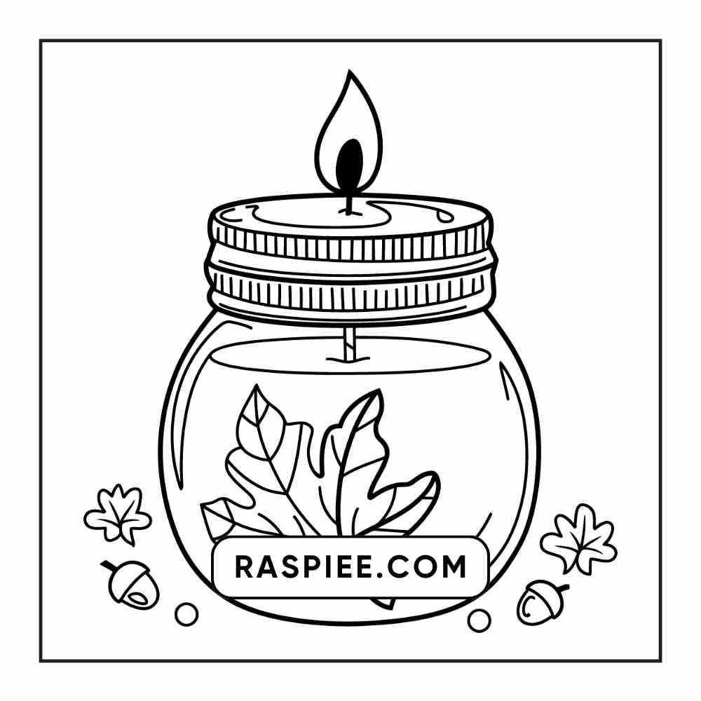 76 Bold and Easy Fall Vibes Coloring Pages Printable PDF Instant Download - RASPIEE