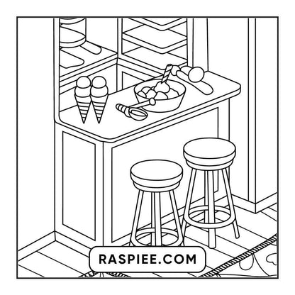 85 Bold and Easy Little Corner Coloring Pages Printable PDF Instant Download - RASPIEE