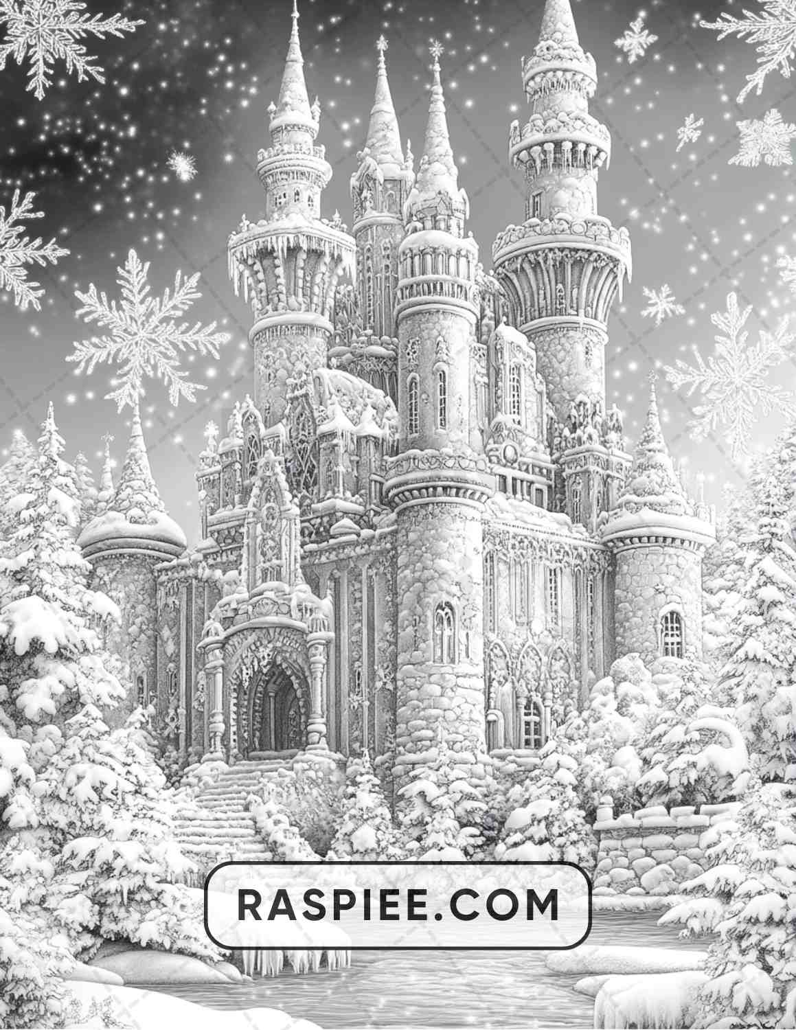 68 Christmas Fantasy Adult Coloring Pages