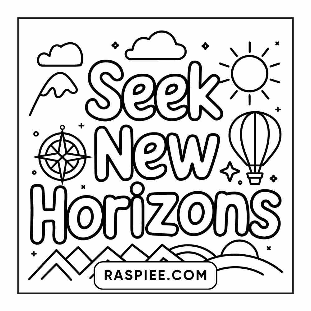 78 Bold and Easy Inspirational Words Coloring Pages Printable PDF Instant Download - RASPIEE