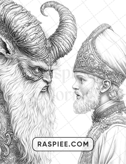 68 Christmas Fantasy Adult Coloring Pages