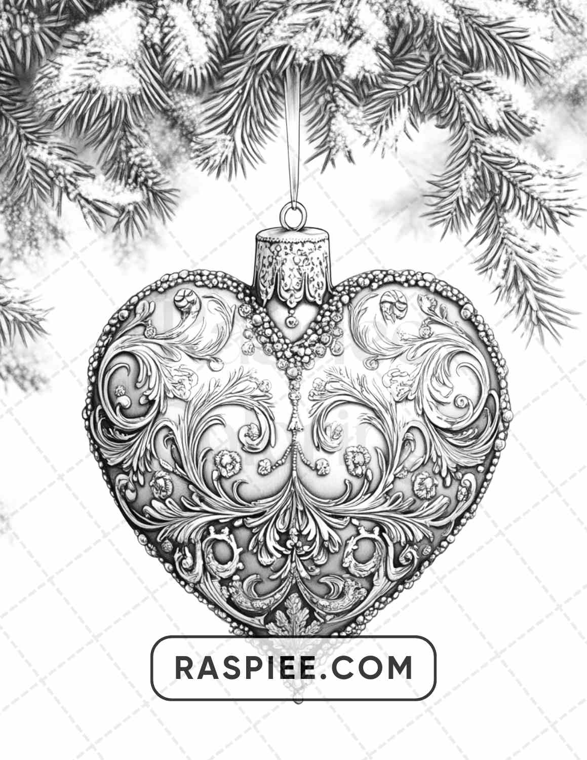 89 Christmas Decor Adult Coloring Pages