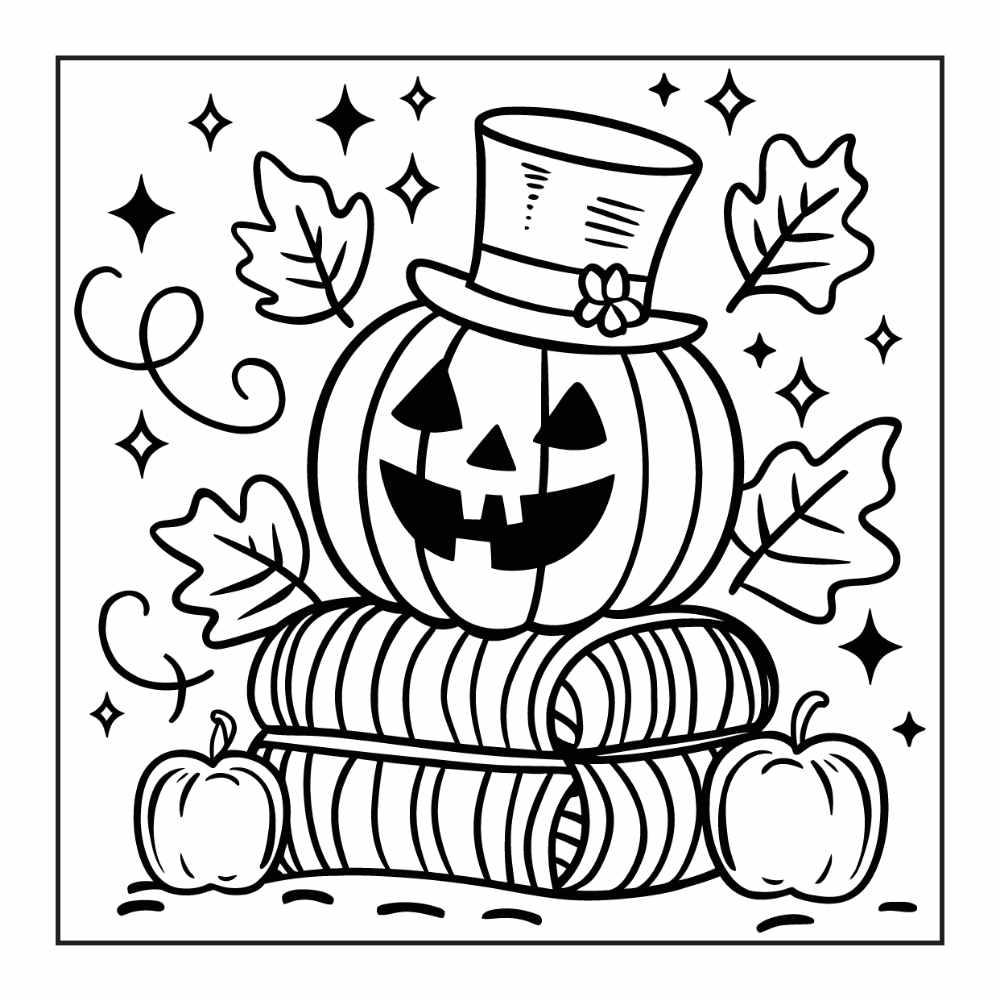 84 Cozy Halloween Bold & Easy Coloring Pages Printable PDF Instant Download - RASPIEE