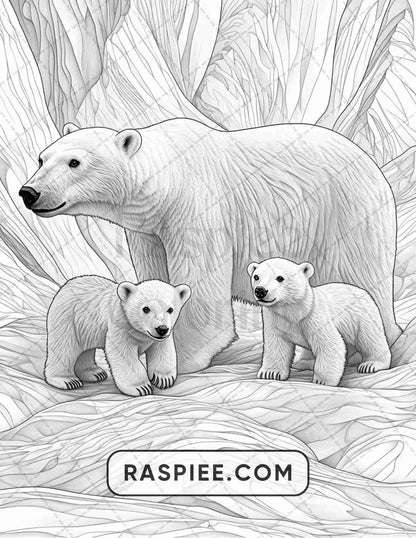 86 Winter Animals Adult Coloring Pages