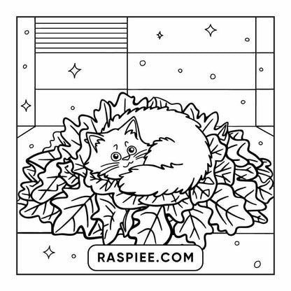 114 Cozy Autumn Bold & Easy Coloring Pages PDF Printable Instant Download - RASPIEE