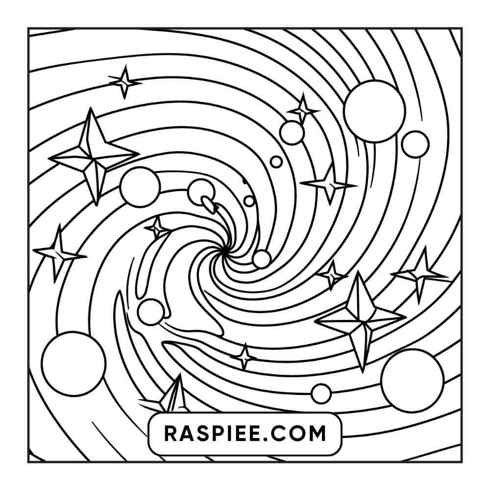 53 Bold and Easy Trippy Groovy Coloring Pages Printable PDF Instant Download