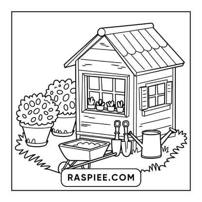 85 Bold and Easy Little Corner Coloring Pages Printable PDF Instant Download - RASPIEE