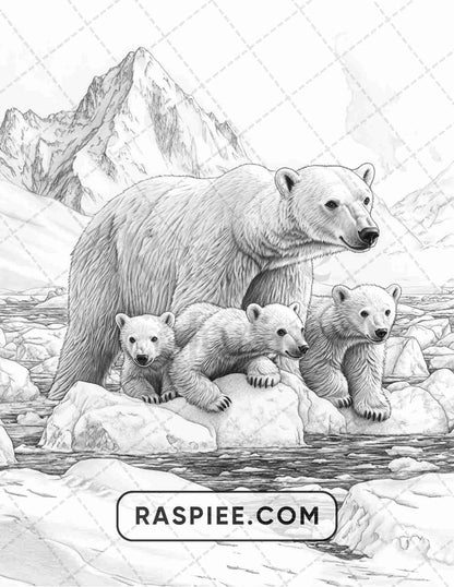 86 Winter Animals Adult Coloring Pages