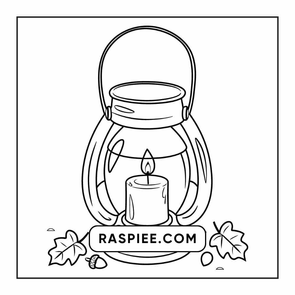 76 Bold and Easy Fall Vibes Coloring Pages Printable PDF Instant Download - RASPIEE