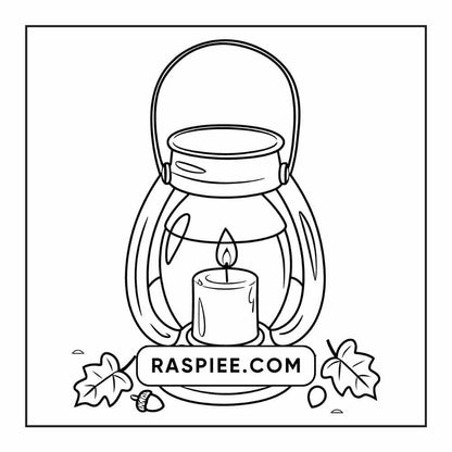 76 Bold and Easy Fall Vibes Coloring Pages Printable PDF Instant Download - RASPIEE