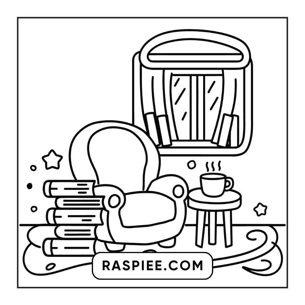 90 Bold and Easy Stress Relief Coloring Pages Printable PDF Instant Download - RASPIEE