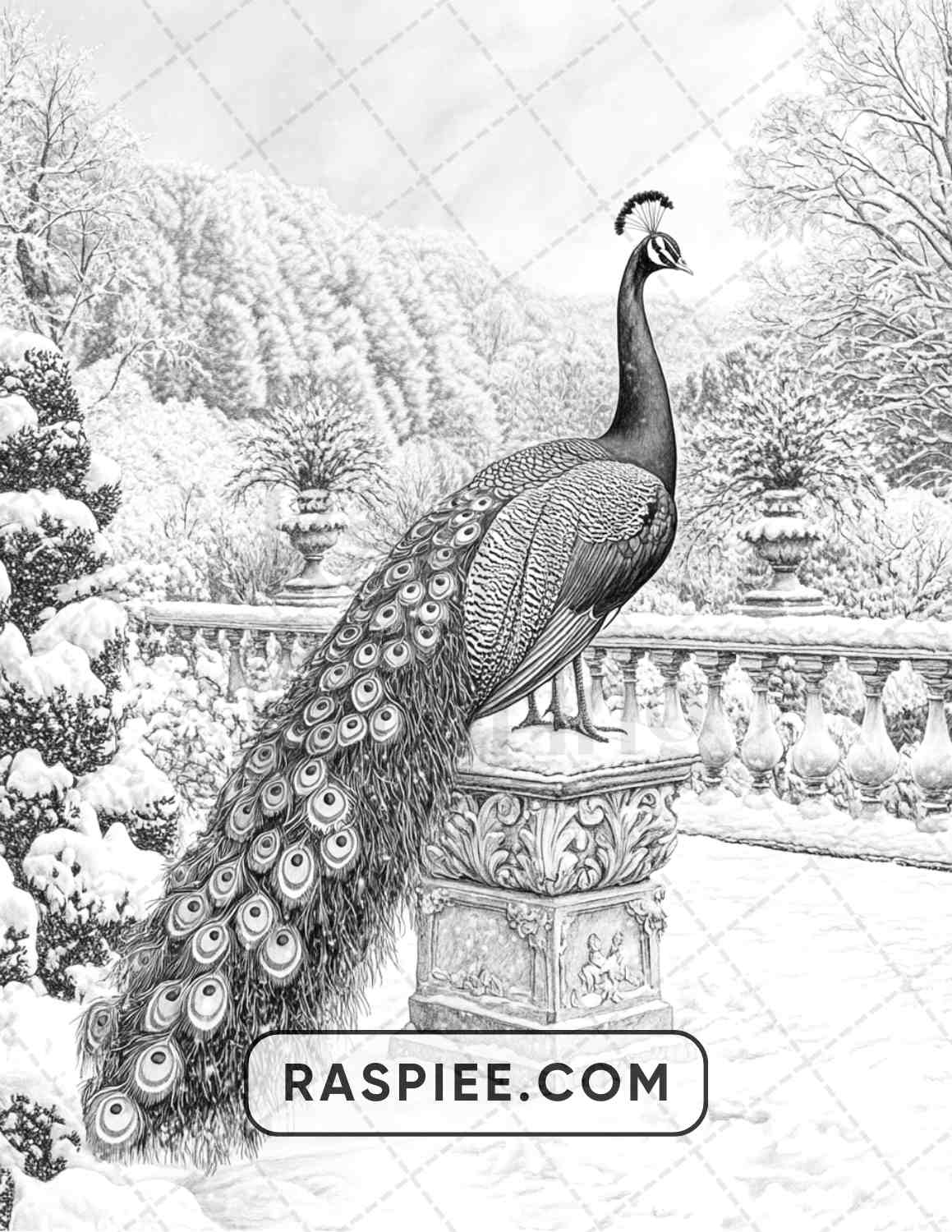 80 Winter Birds Adult Coloring Pages