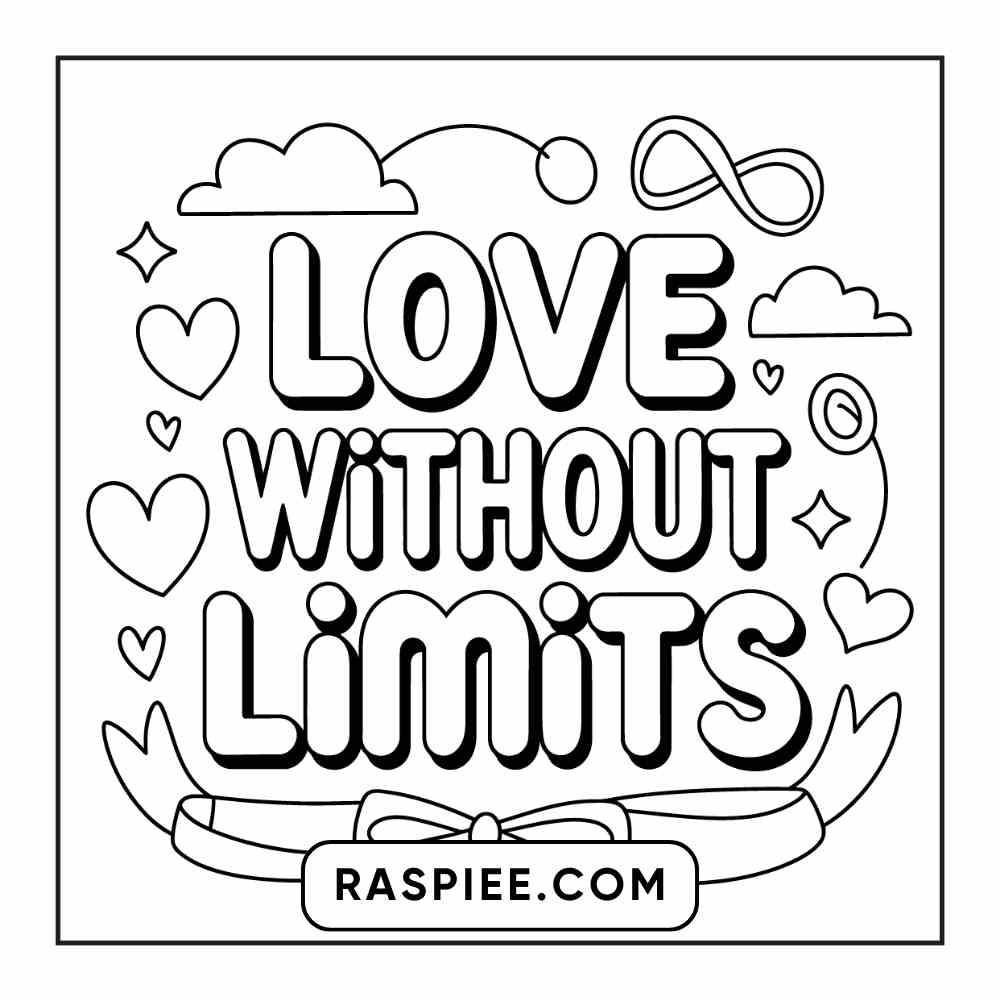 78 Bold and Easy Inspirational Words Coloring Pages Printable PDF Instant Download - RASPIEE