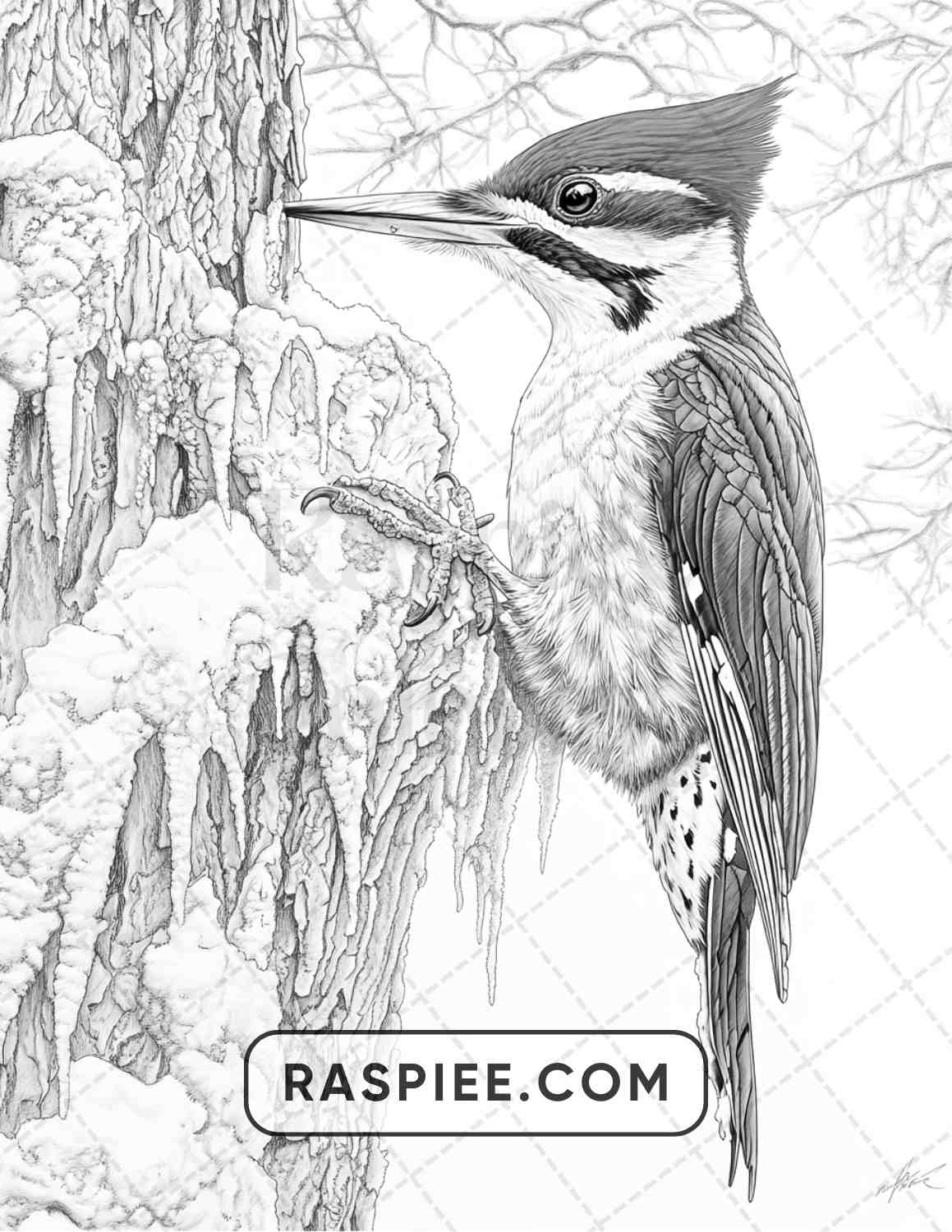 80 Winter Birds Adult Coloring Pages