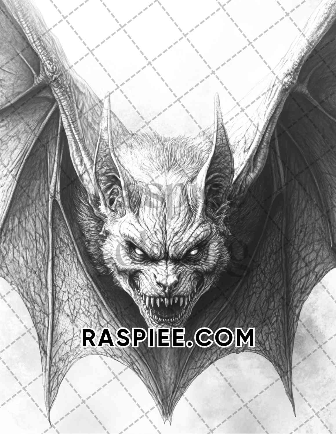 Horror Demons Halloween Adult Coloring Pages Printable PDF Instant Download