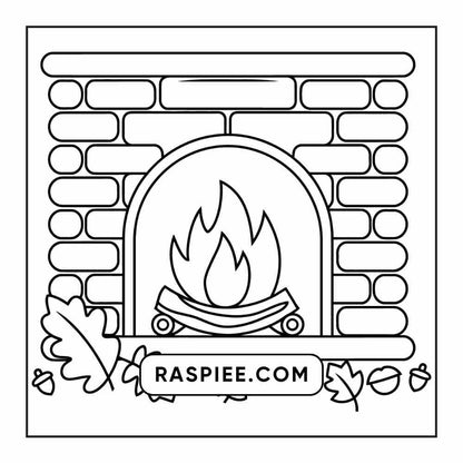 76 Bold and Easy Fall Vibes Coloring Pages Printable PDF Instant Download - RASPIEE