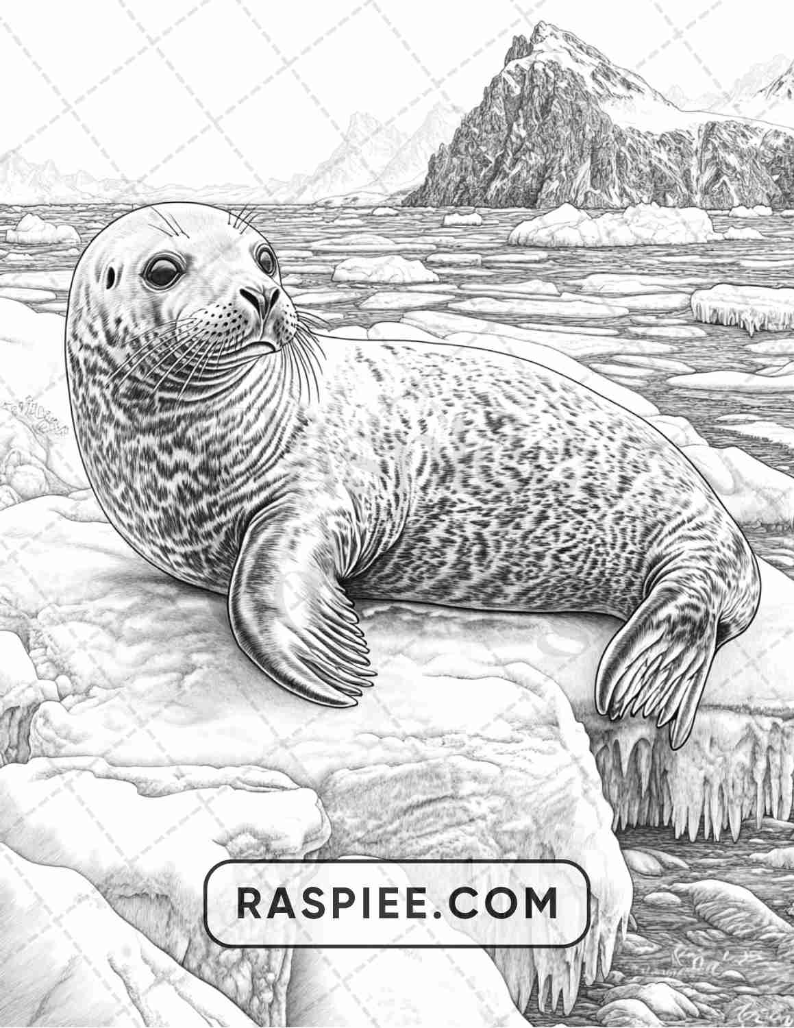 86 Winter Animals Adult Coloring Pages