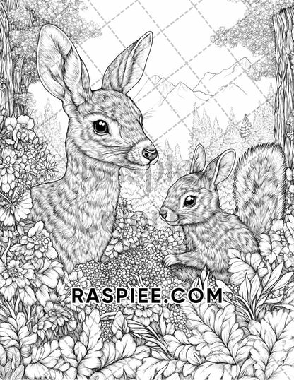 Autumn Charm Adult Coloring Pages Printable PDF Instant Download - RASPIEE