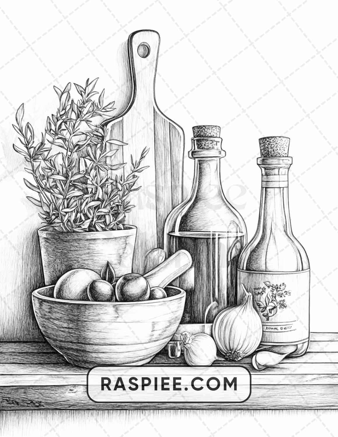 80 Still Life Adult Coloring Pages - RASPIEE