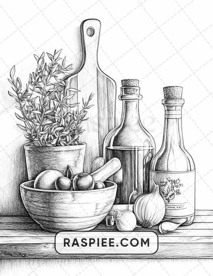 80 Still Life Adult Coloring Pages - RASPIEE