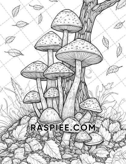 Hello Autumn Adult Coloring Pages Printable PDF Instant Download