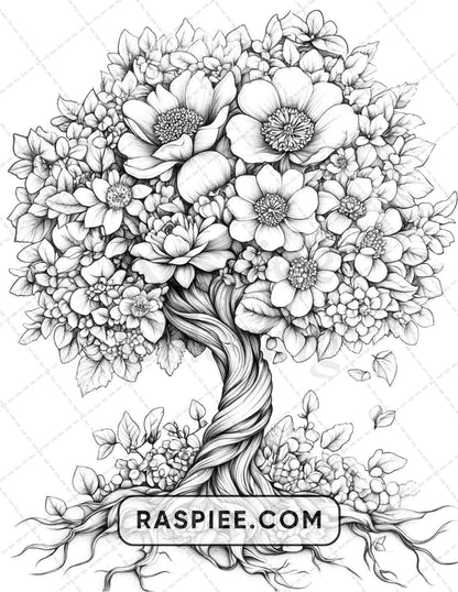 77 Flower Tattoos Adult Coloring Pages - RASPIEE