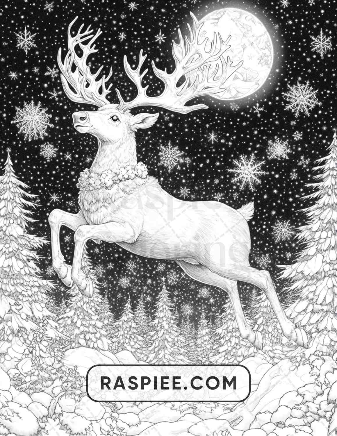 68 Christmas Fantasy Adult Coloring Pages