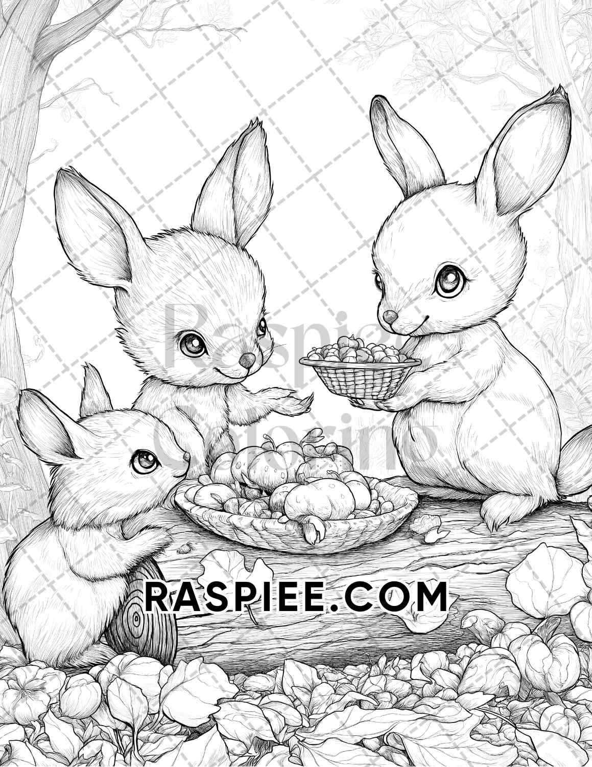 Hello Autumn Adult Coloring Pages Printable PDF Instant Download - RASPIEE