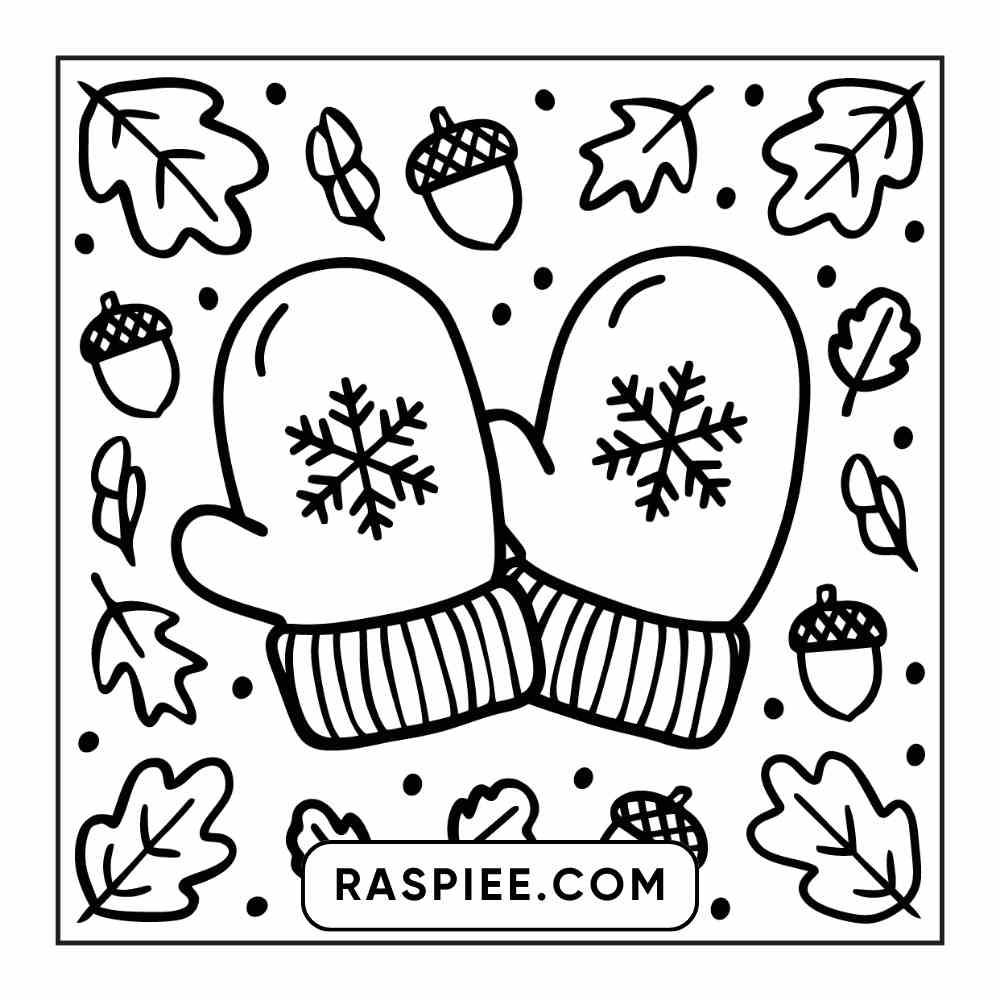 114 Cozy Autumn Bold & Easy Coloring Pages PDF Printable Instant Download - RASPIEE