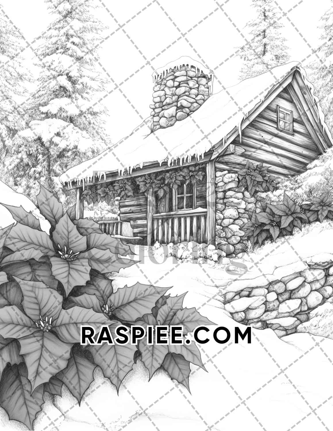 Fantasy Flower Houses Adult Coloring Pages Printable PDF Instant Download