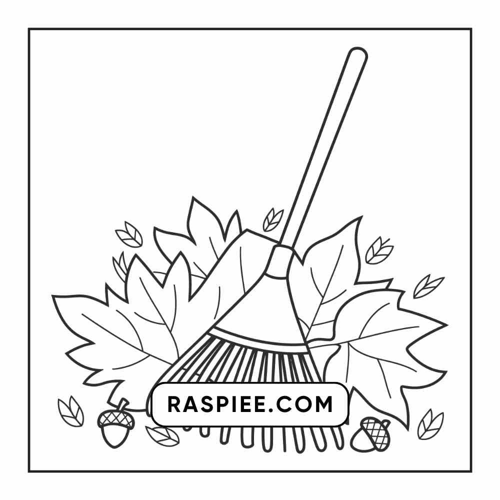 76 Bold and Easy Fall Vibes Coloring Pages Printable PDF Instant Download - RASPIEE