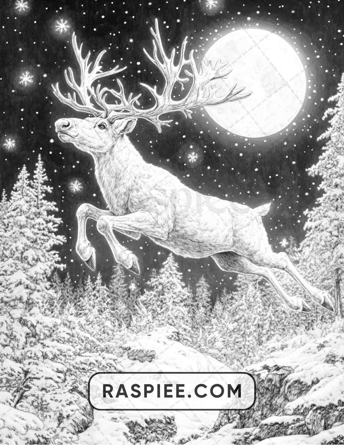 68 Christmas Fantasy Adult Coloring Pages