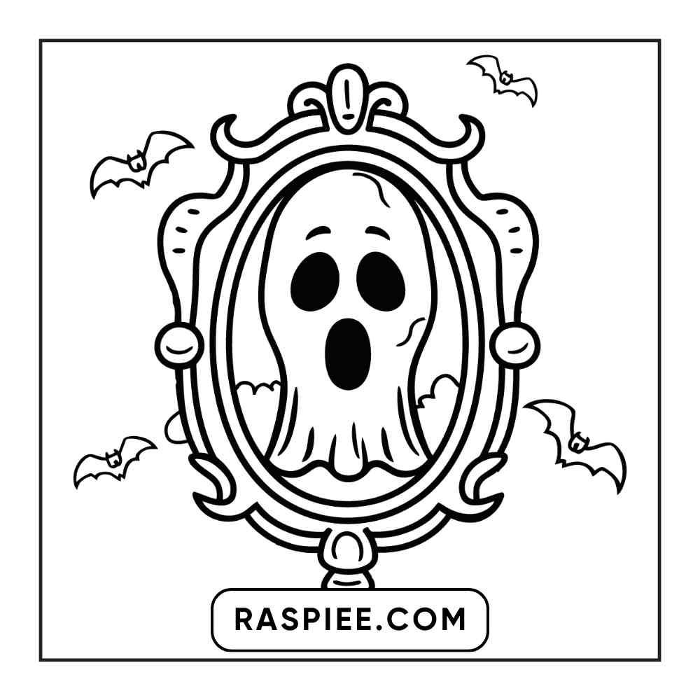 100 Bold and Easy Cute Halloween Coloring Pages Printable PDF Instant Download - RASPIEE