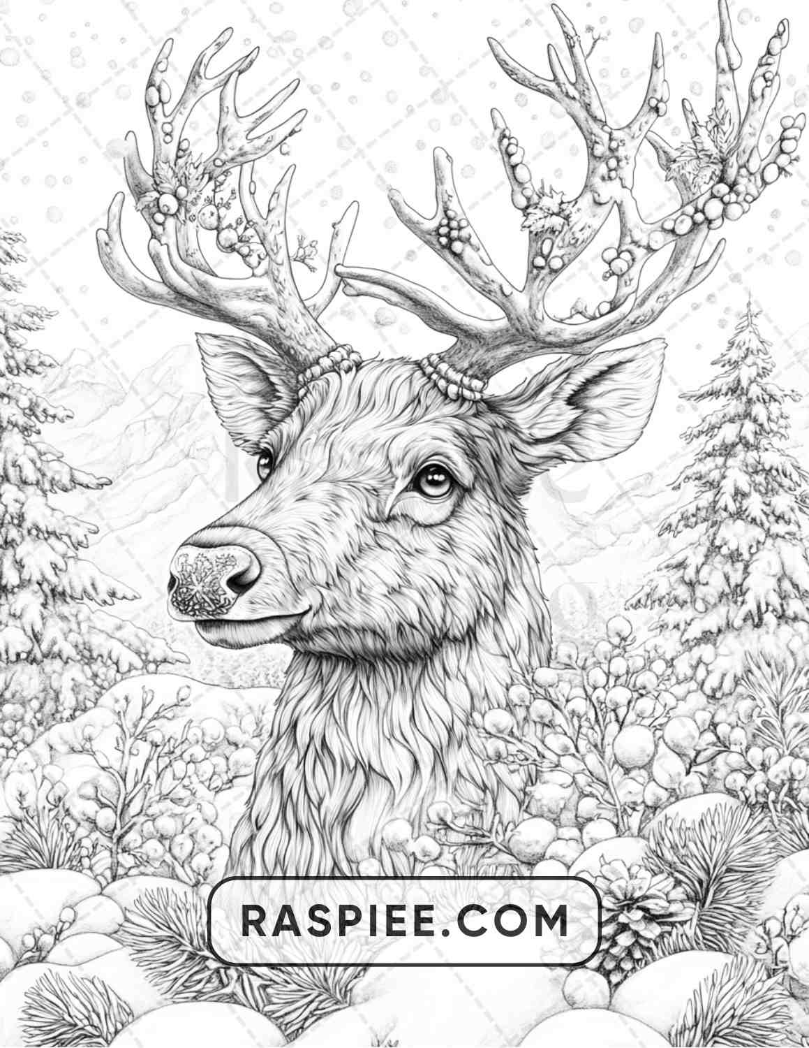 68 Christmas Fantasy Adult Coloring Pages