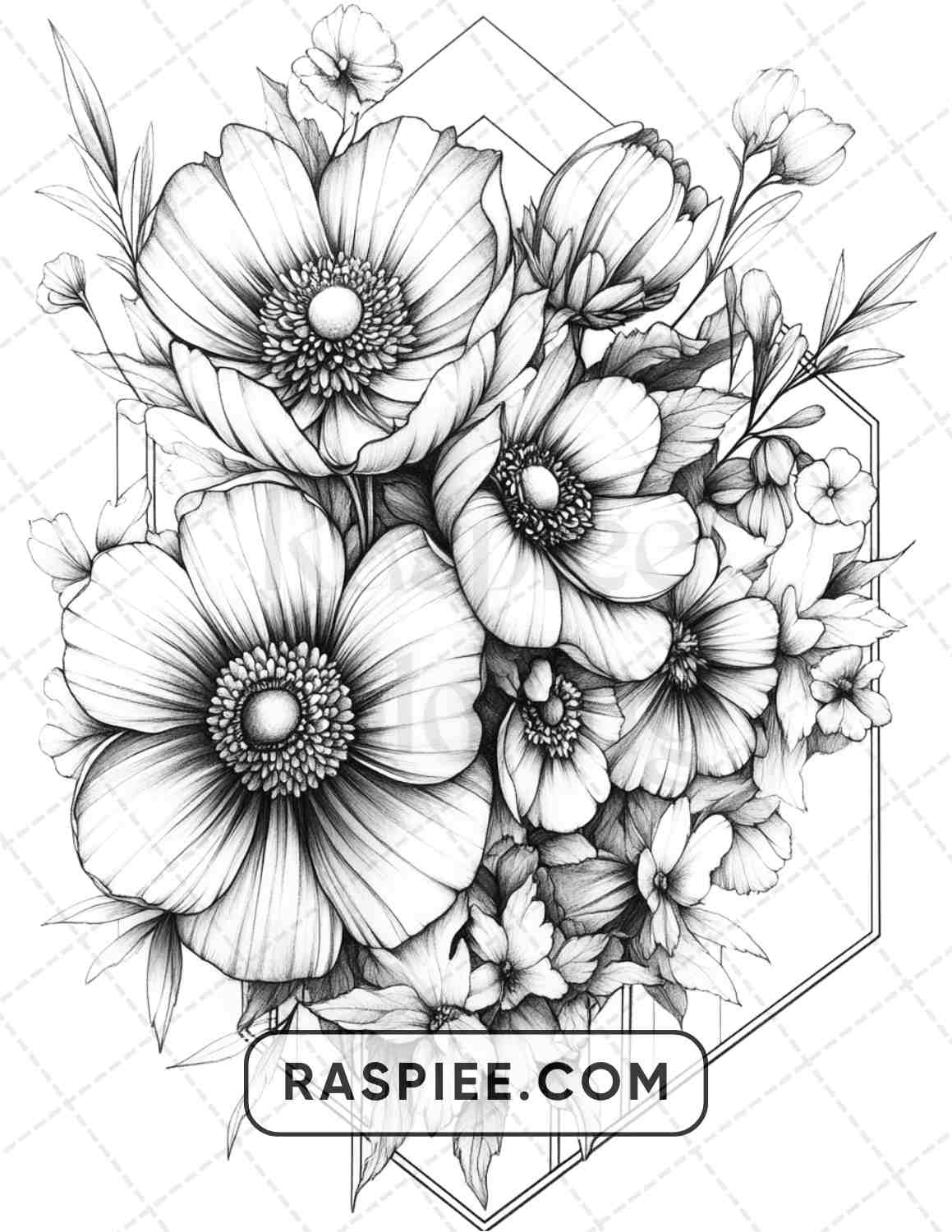 77 Flower Tattoos Adult Coloring Pages - RASPIEE