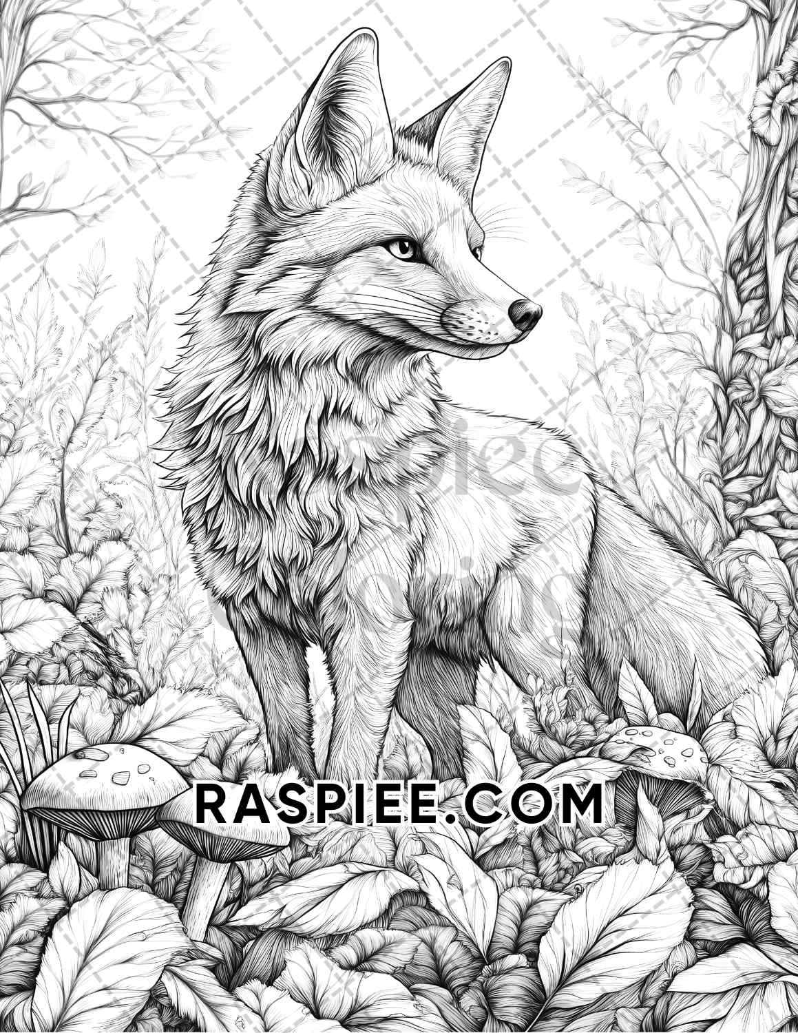 Hello Autumn Adult Coloring Pages Printable PDF Instant Download - RASPIEE