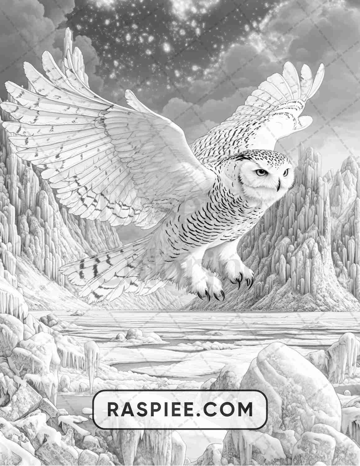 86 Winter Animals Adult Coloring Pages