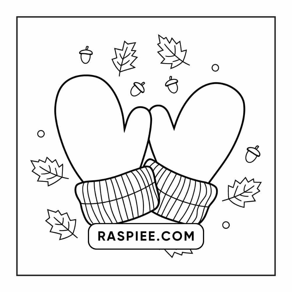 76 Bold and Easy Fall Vibes Coloring Pages Printable PDF Instant Download - RASPIEE