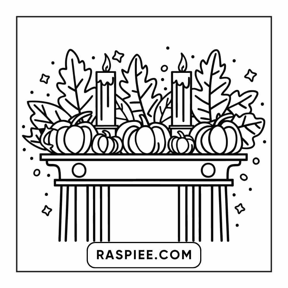 114 Cozy Autumn Bold & Easy Coloring Pages PDF Printable Instant Download - RASPIEE