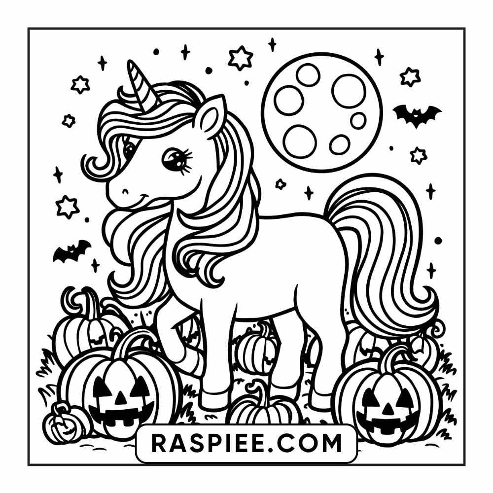 84 Cozy Halloween Bold & Easy Coloring Pages Printable PDF Instant Download - RASPIEE