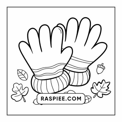 76 Bold and Easy Fall Vibes Coloring Pages Printable PDF Instant Download - RASPIEE