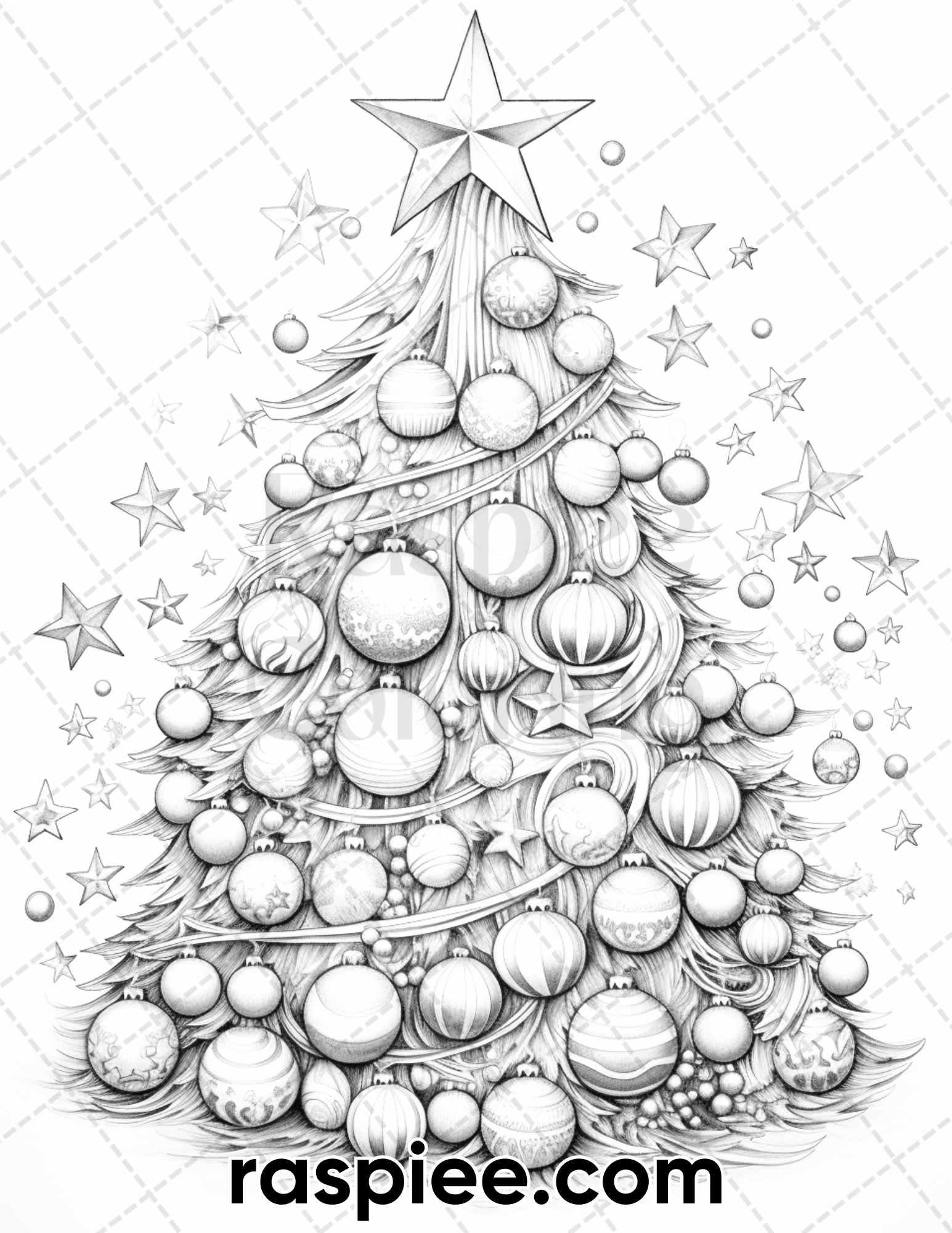 5 37790c6b 6751 4a41 9c71 74ad9d2655bd 40 christmas tree grayscale coloring pages for adults, printable