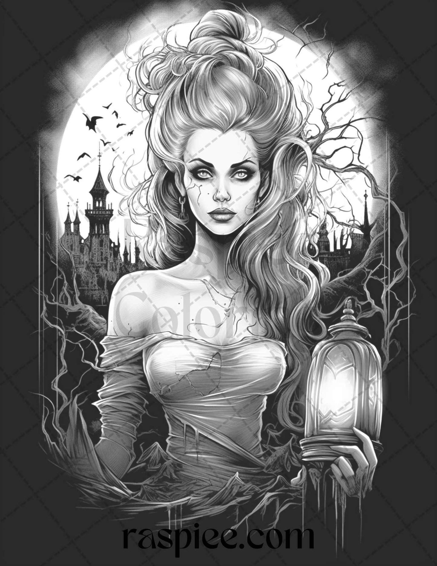 Halloween Vampire Coloring Pages for Adults, Spooky Grayscale Coloring Book, Printable Gothic Vampire Art, Dark Fantasy Coloring Sheets, Halloween Craft Ideas, Printable Scary Coloring Pages, Vampire Themed Coloring Book, Halloween Art for Grown-Ups, Hauntingly Beautiful Coloring Sheets, Halloween Grayscale Coloring Pages