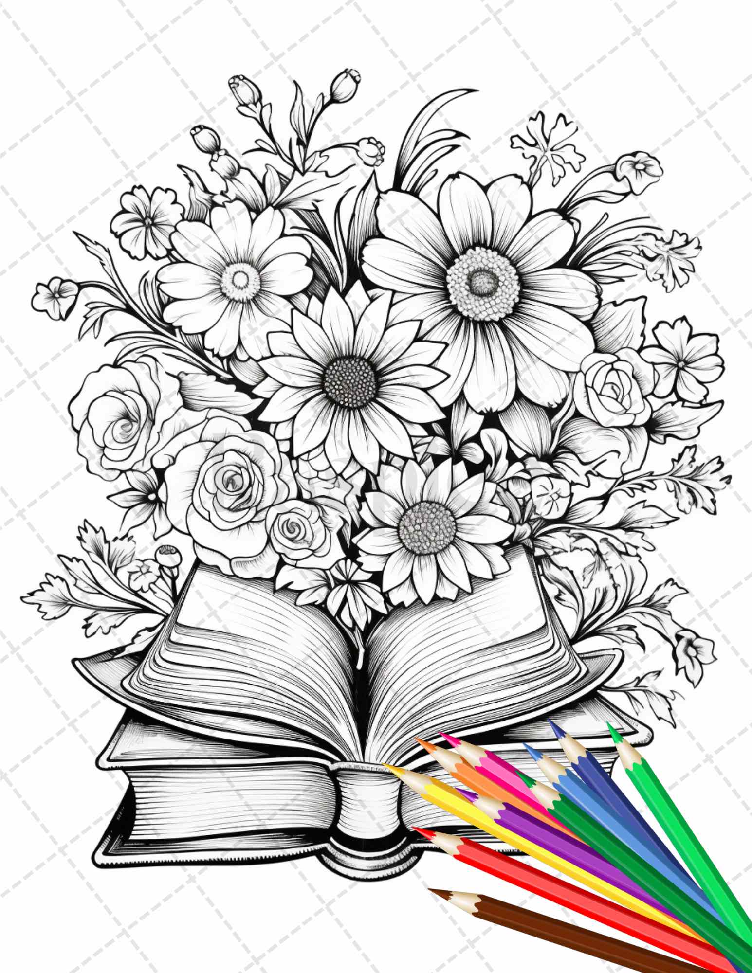 Libros Para Colorear Con Dibujos Para Adultos: Libros para colorear con  dibujos para adultos (Flores) : Este libro contiene 30 láminas para  colorear que se pueden usar para pintarlas, enmarcarlas y /