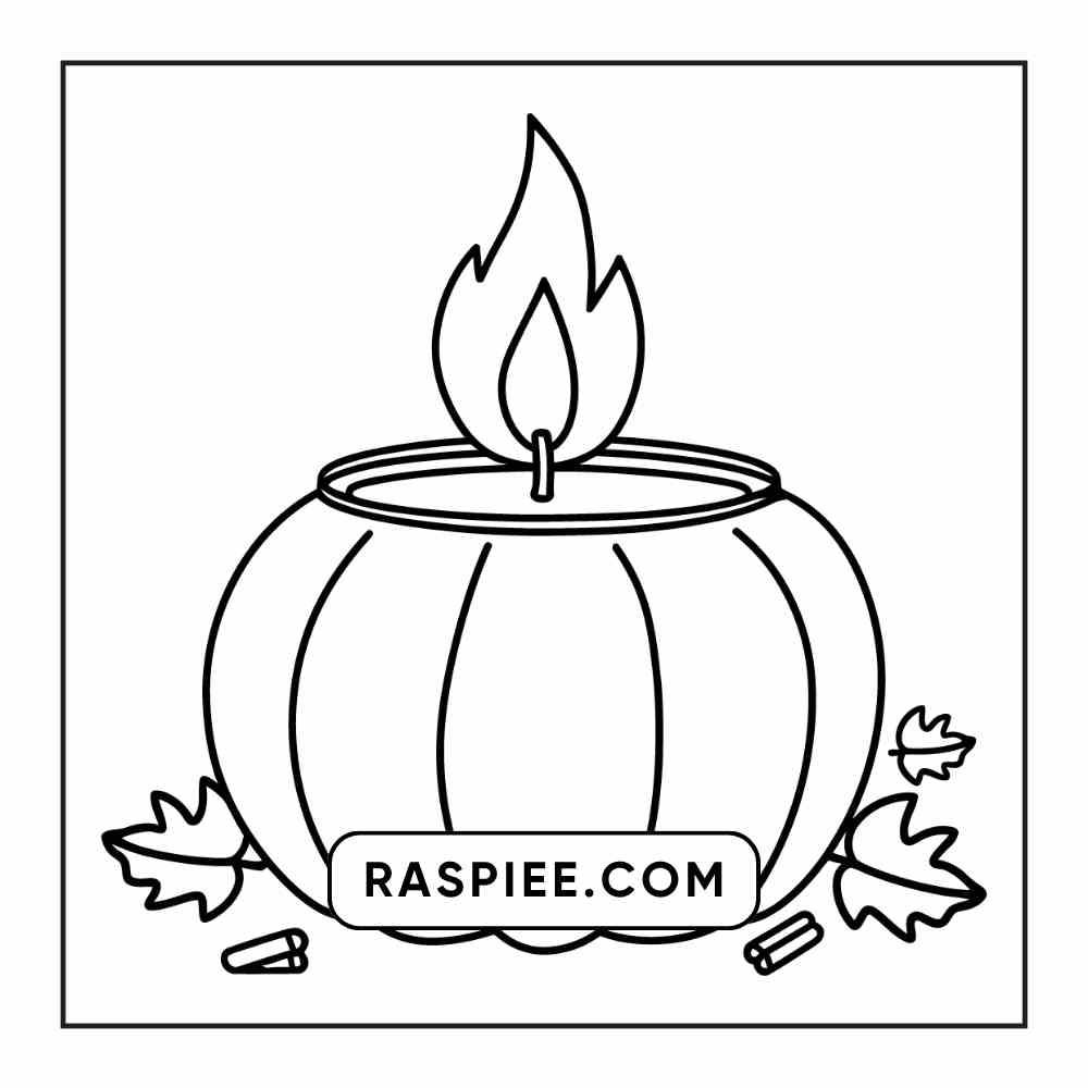 76 Bold and Easy Fall Vibes Coloring Pages Printable PDF Instant Download - RASPIEE