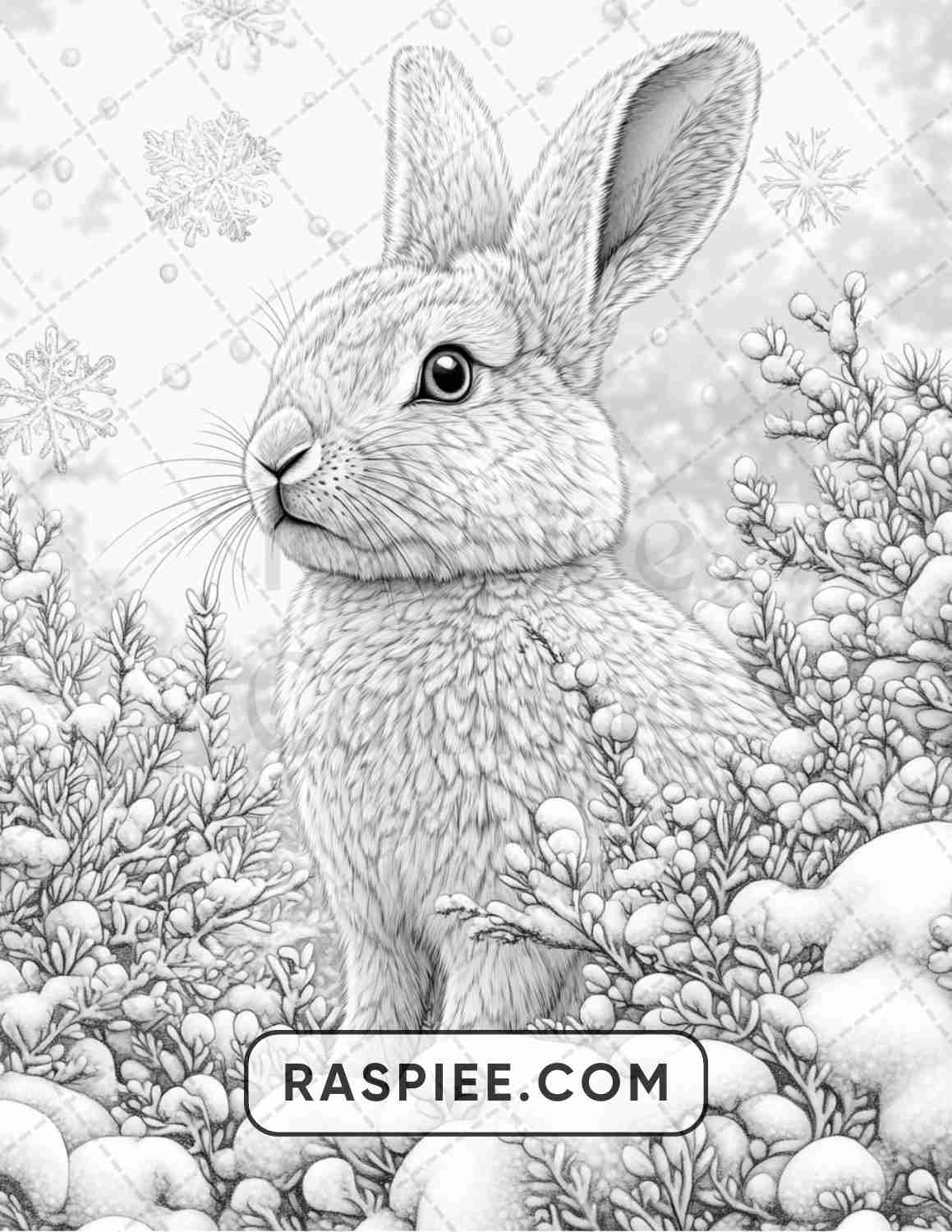 86 Winter Animals Adult Coloring Pages