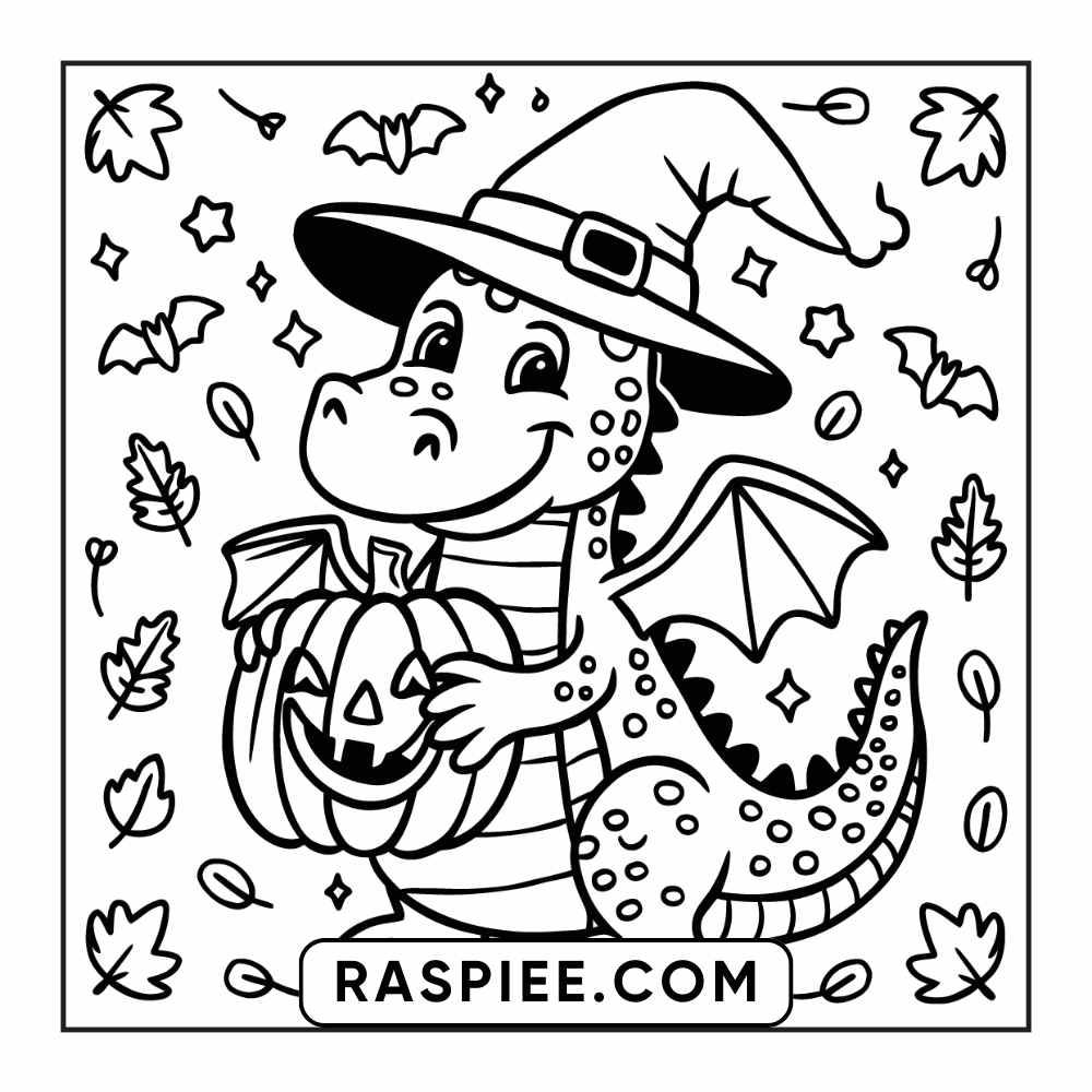 84 Cozy Halloween Bold & Easy Coloring Pages Printable PDF Instant Download - RASPIEE