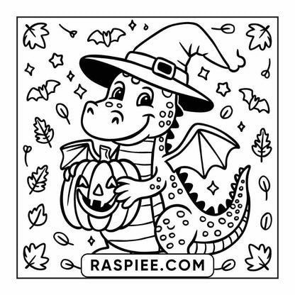 84 Cozy Halloween Bold & Easy Coloring Pages Printable PDF Instant Download - RASPIEE