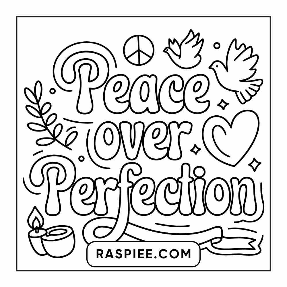 78 Bold and Easy Inspirational Words Coloring Pages Printable PDF Instant Download - RASPIEE