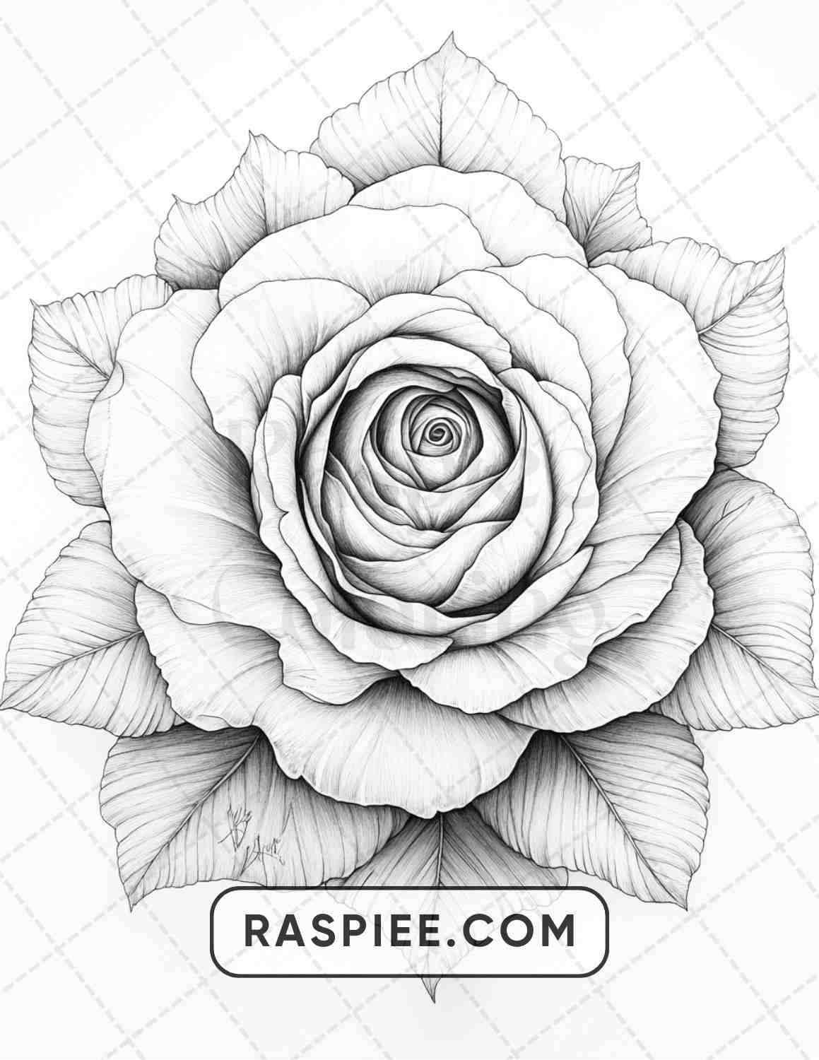 77 Flower Tattoos Adult Coloring Pages - RASPIEE